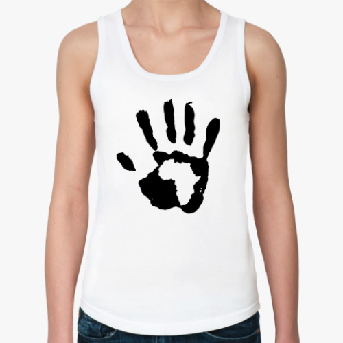 Женская майка с принтом Рука