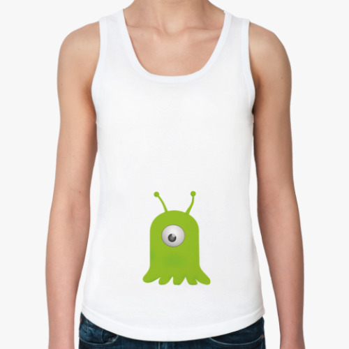 Женская майка с принтом Мозговой слизень