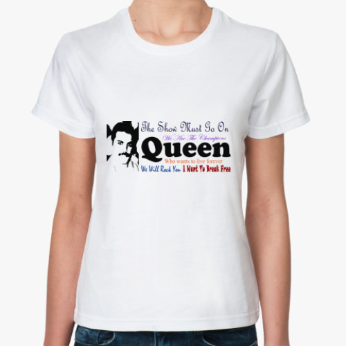 Классическая футболка  Queen