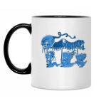 Кружка двухцветная