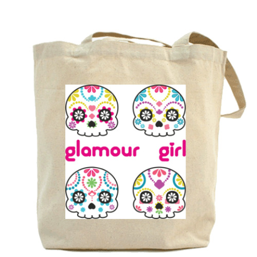 Сумка шоппер с принтом Glamour Girl