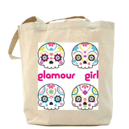 Сумка шоппер с принтом Glamour Girl