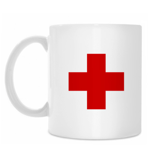 Кружка с принтом «Красный Крест»