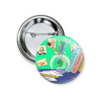 Значок 37 мм Рабочее Место Художника