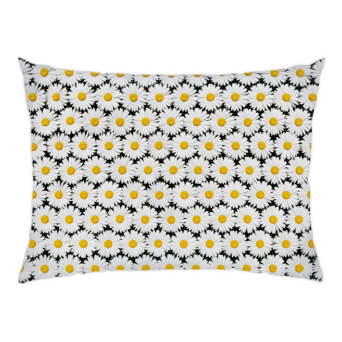 Подушка с принтом Ромашки