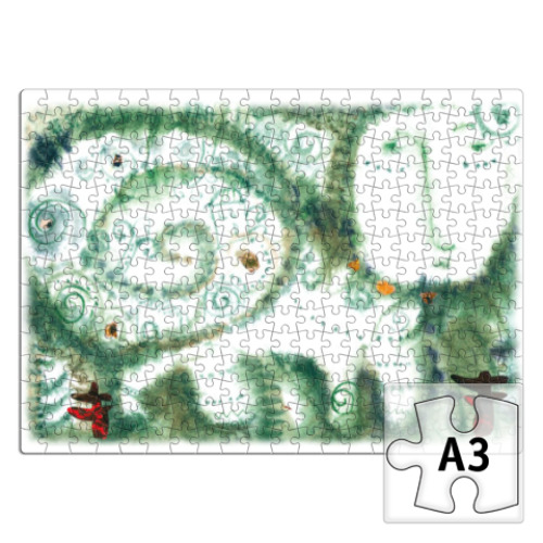 Пазл с принтом Улитка