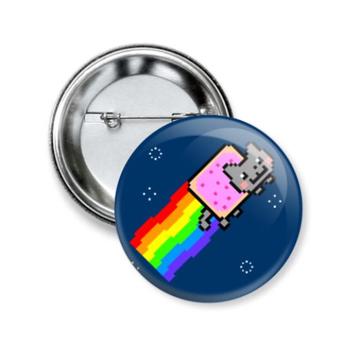 Значок 50мм Nyan Cat