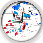 девушка в краске