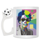 Кружка с футбольным мячиком