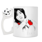 Кружка с футбольным мячиком