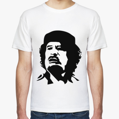 Футболка с принтом  Каддафи