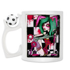 Кружка с футбольным мячиком