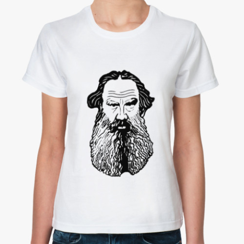 Классическая футболка Лев Толстой