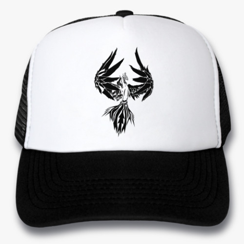 Кепка-тракер с принтом  Арт феникс