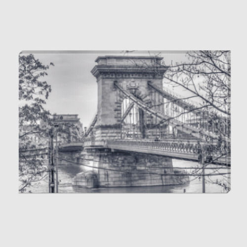 Холст с принтом budapest