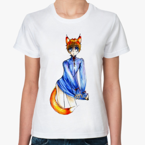 Классическая футболка с принтом Аниме