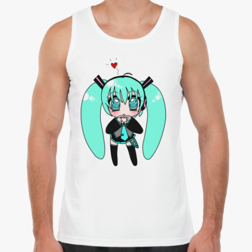 Майка с принтом Chibi Miku