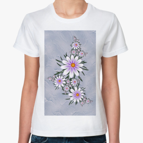Классическая футболка Нежные цветы