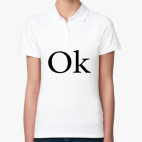 Женская рубашка поло