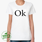 Женская футболка органик