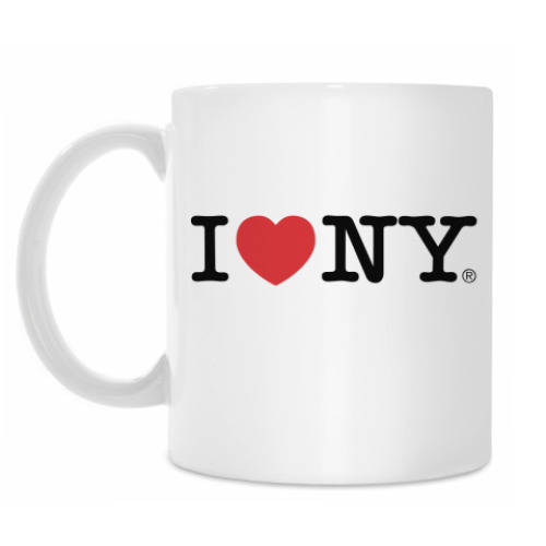 Кружка с принтом I Love New York