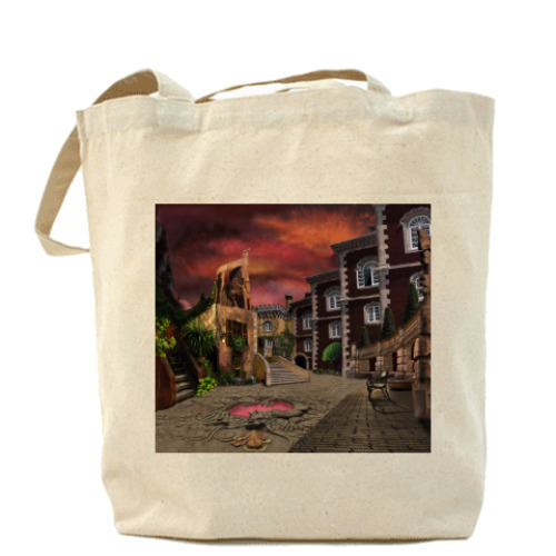 Сумка шоппер с принтом  'OldCity'