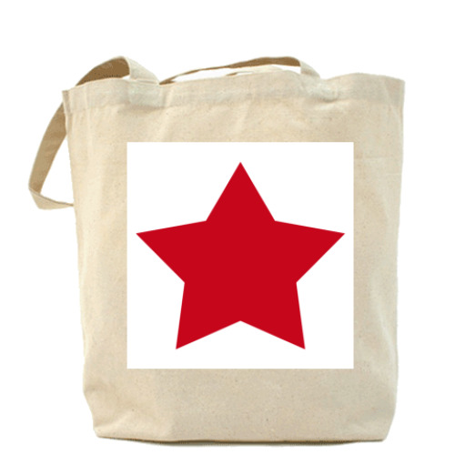 Сумка шоппер с принтом STAR