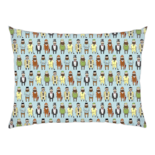 Подушка с принтом Джентльмены