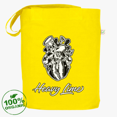 Сумка шоппер с принтом Heavy Lime