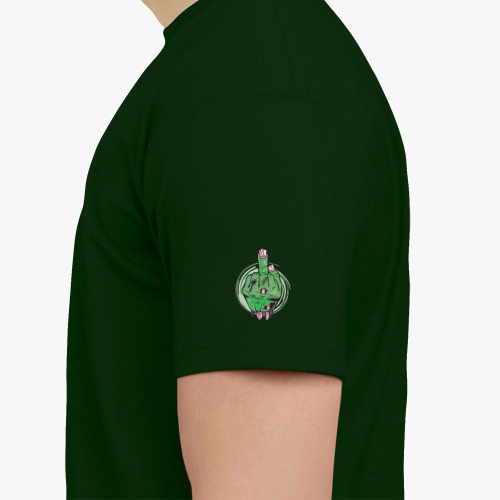 Футболка с принтом Средний палец мертвеца