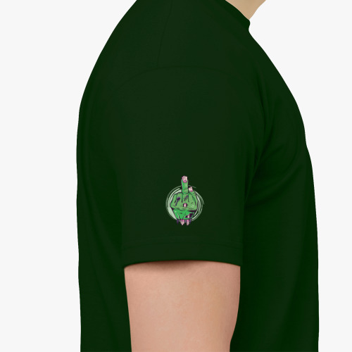 Футболка с принтом Средний палец мертвеца