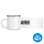 Кружка металлическая белая (круговая запечатка)