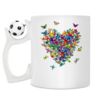 Кружка с футбольным мячиком