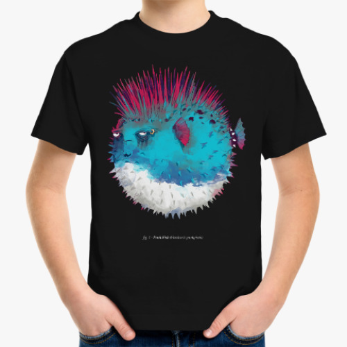 Детская футболка Брутальная рыба панк Punk fish