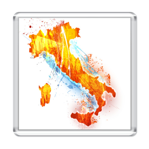 Магнит с принтом  Италия