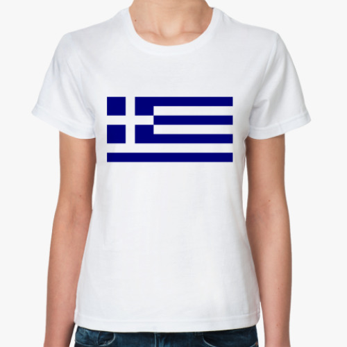 Классическая футболка с принтом  Греция
