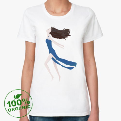 Женская футболка из органик-хлопка Девушка