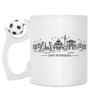 Кружка с футбольным мячиком