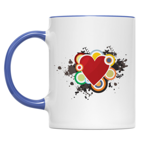 Кружка с принтом Сердце