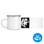 Кружка металлическая белая (круговая запечатка)