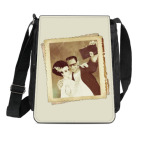 Сумка на плечо (планшет) Монстр Франкенштейна и невеста