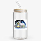 Банка с бамбуковой крышкой