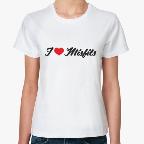 Классическая футболка I love Misfits