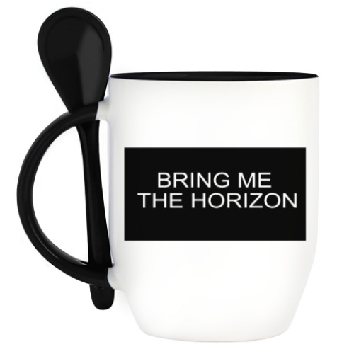 Кружка с ложкой BRING ME THE HORIZON