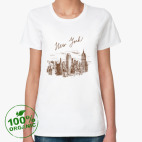 Женская футболка органик