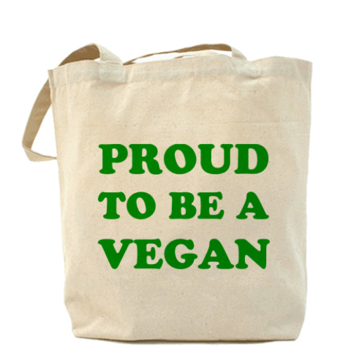 Сумка шоппер  'Proud to be a vegan'