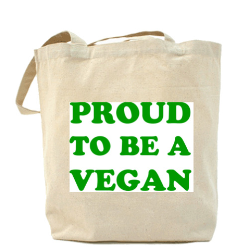 Сумка шоппер 'Proud to be a vegan'