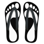 Шлёпанцы  &#039;Следы&#039;