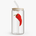 Банка с бамбуковой крышкой