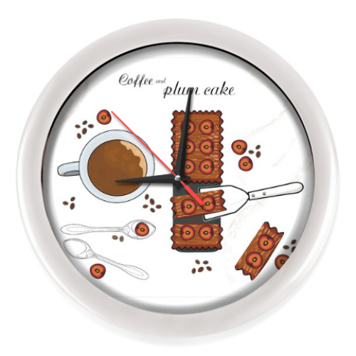 Настенные часы Кофе и пирог